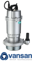 Vansan QDX1.5-12 / 0.25KW 230V Aluminium Submersible Pump For Clean Water image 1